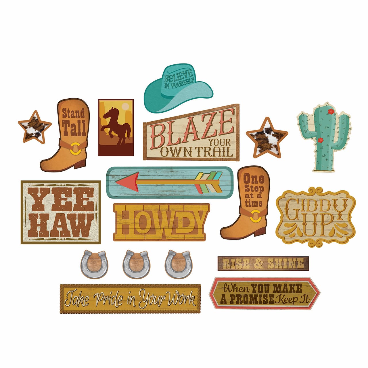 Eureka® Wild Classroom Gallery Wall Bulletin Board Set